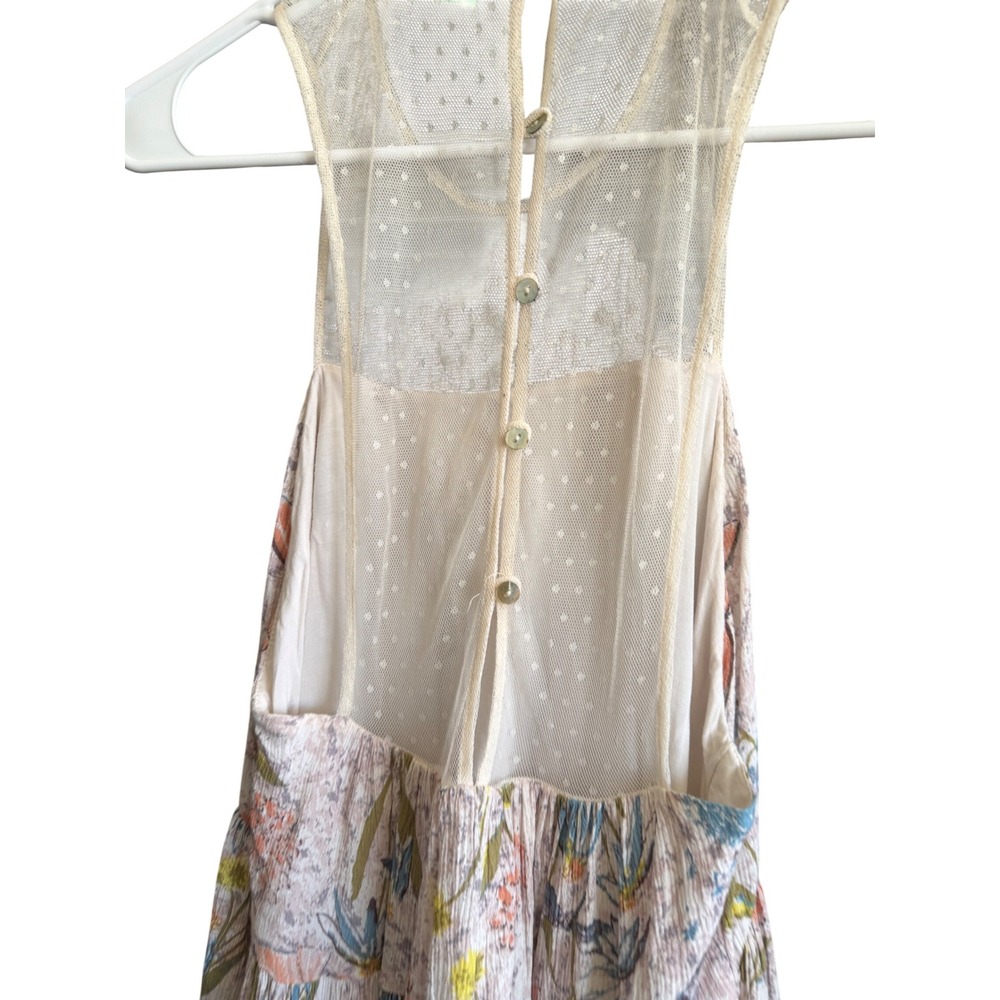 Kimchi Blue Urban Outfitters Butterfly Print Mesh Yoke Tiered Mini Dress XS - Picture 7 of 7